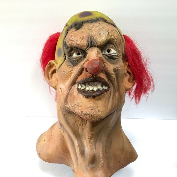 Halloween Mask Adult Scary Creepy Clown Mask Costume Prop Cosplay NEW w/o Tags - Picture 1 of 5